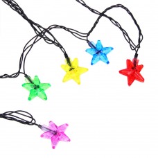Гирлянда электрическая с насадками Звезды 7м, 60 LED,мульти,8 реж. 220В СНОУ БУМ