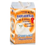 PUSSY-CAT Наполнитель для кошачьего туалета Минеральный 4,5л