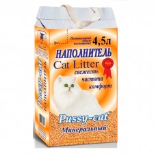 PUSSY-CAT Наполнитель для кошачьего туалета Минеральный 4,5л
