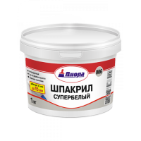 Шпакрил супербелый 1кг/Евробанка Д-006