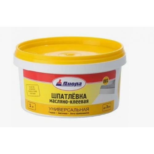 Шпатлевка масляно-клеевая 1кг/Евробанка Д-001