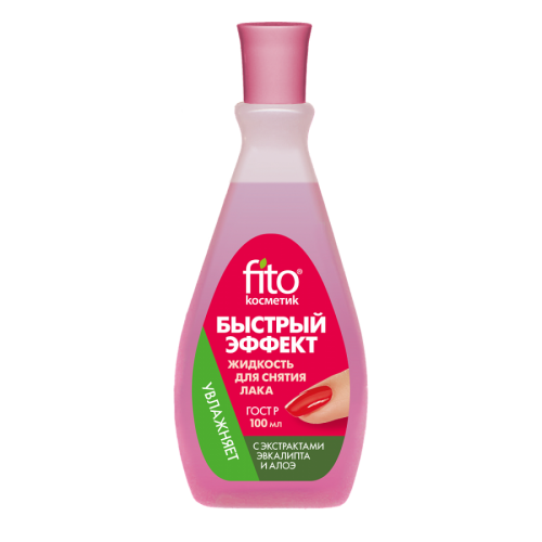 Жидкость для снятия лака Быстрый эффект пластик 100мл с экстр алоэ и эвкалипта